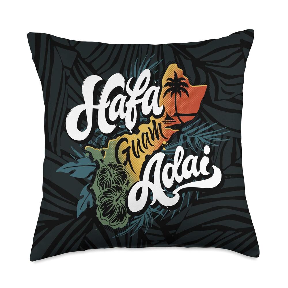 8311 Guam Island Hafa Adai || Guamanian Chamorro Decorative Throw Pillow